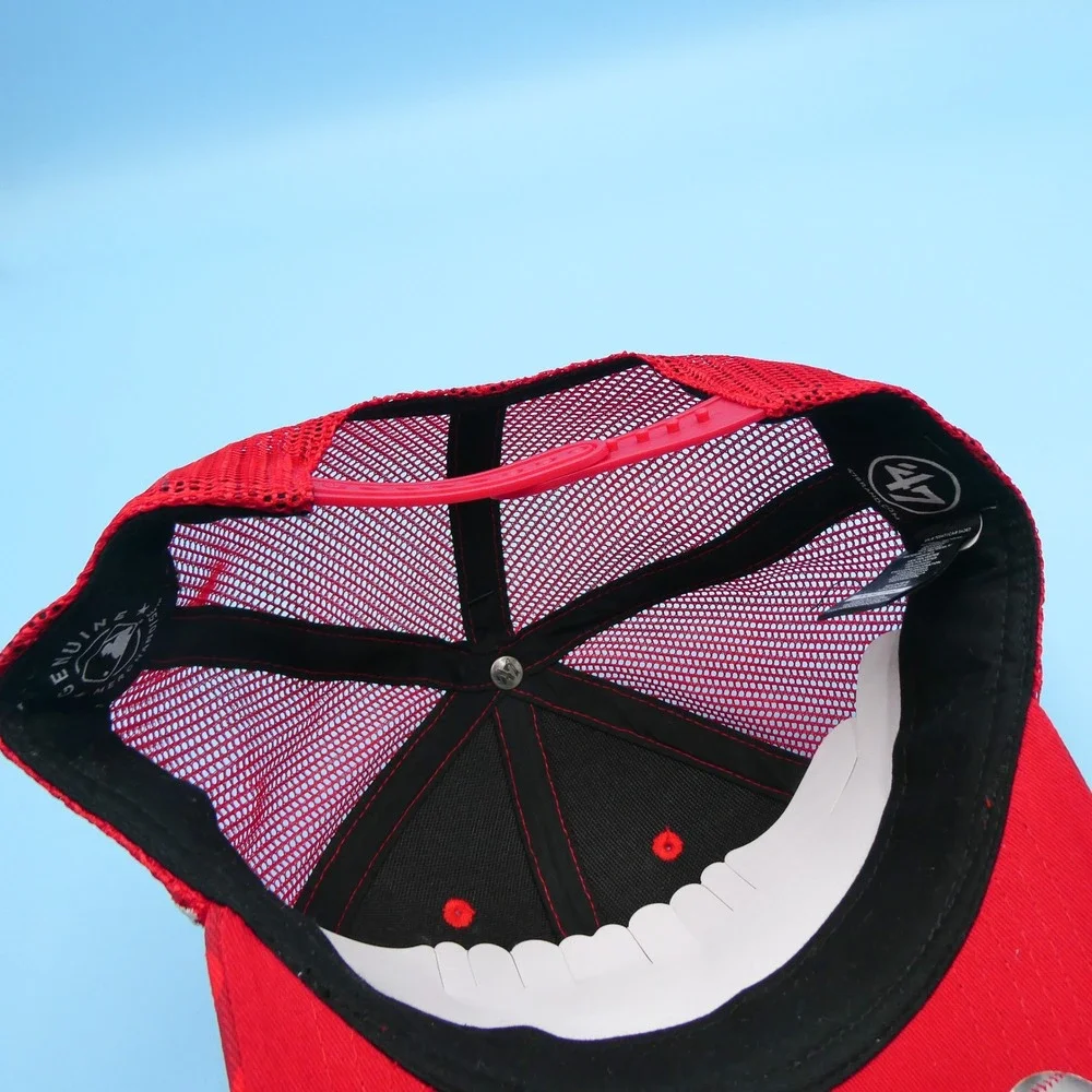 '47 Brand Trucker Hat Youth‎ St. Louis Cardinals Red Floral Mesh Snapback Cap